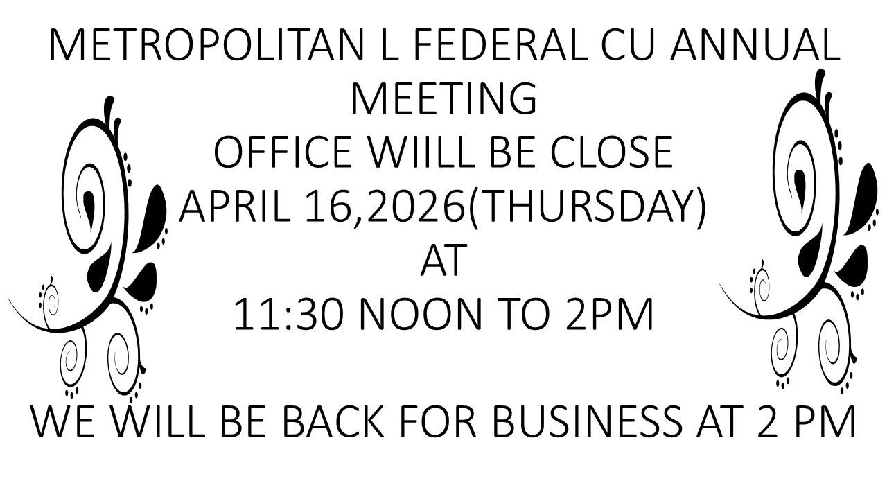 Met L FCU Annual Meeting April 16, 2026